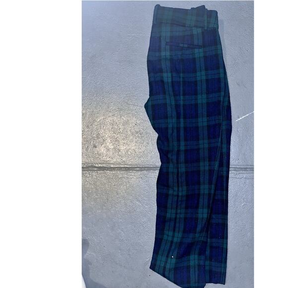 J Crew Women’s Cameron Plaid Pants Size 2 Green And Blue Preppy Style - Picture 6 of 8